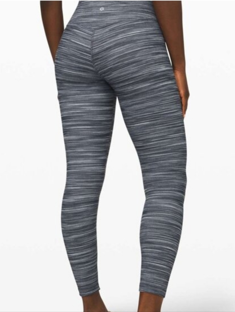Lululemon Align II Legging Mini Space Dye Herringbone Grey/Black